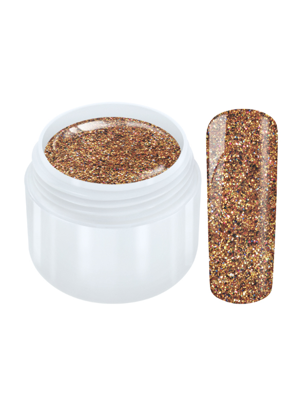 Effect-Gel Multi Glitter gold
